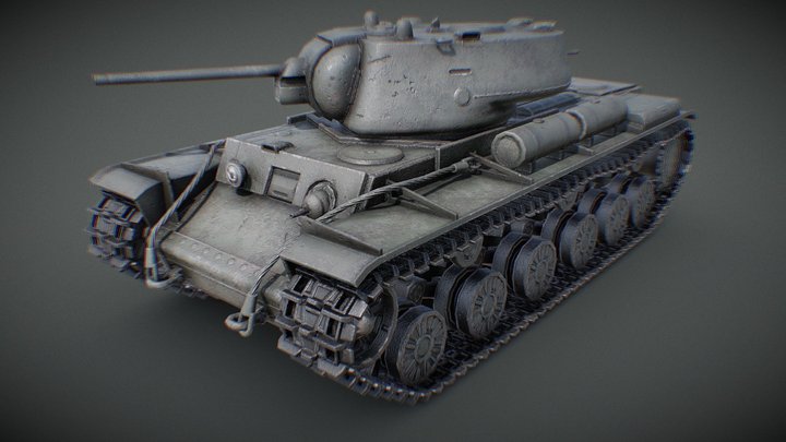 RUSSIAN TANK KV1 (1942) – Kostenloses 3D-Modell STL