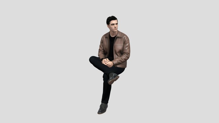 Leather Jacket Portrait – Kostenloses 3D-Modell STL