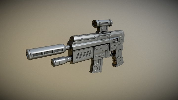 Exile Gun6 Ver2 Finished 3D Model