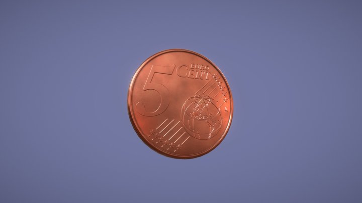 5 Euro Cent Estonia 2011 3D Model