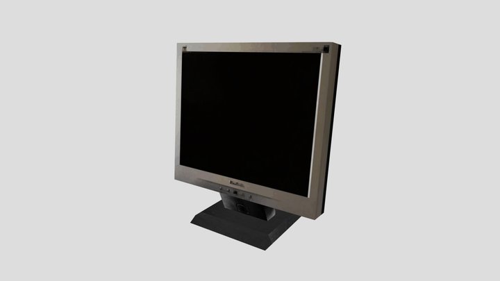 LCD Monitor low poly psx 3D Model