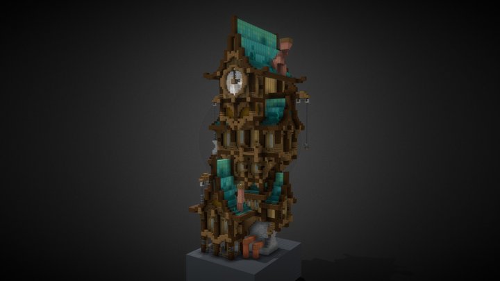 Steampunk House 3D Model