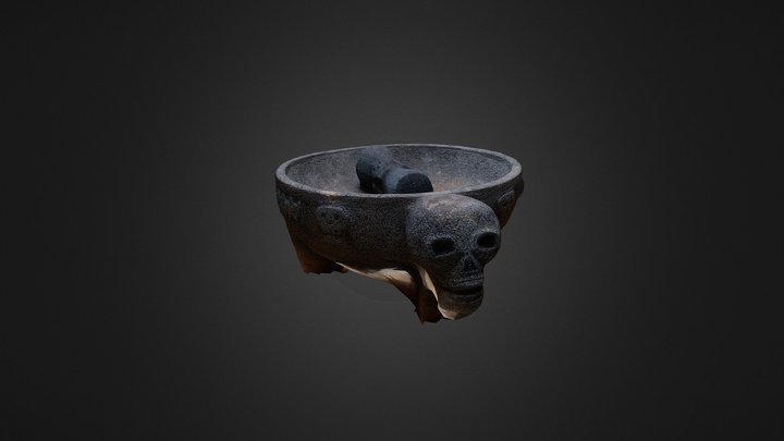 Molcajete de Calavera 3D Model