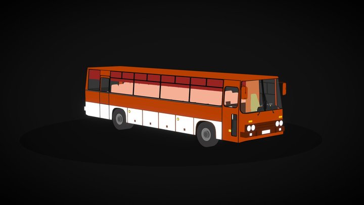 USSR bus Ikarus from Everlasting Summer 3D Model