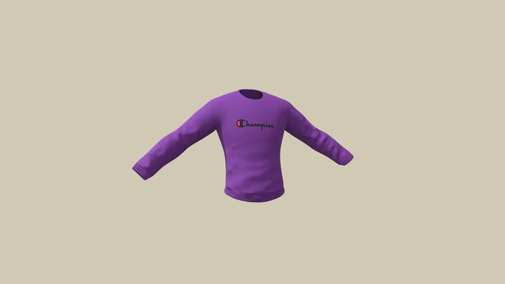 Champion sweater 2025 modells 3d