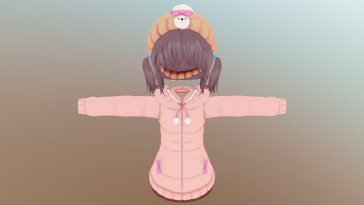 aki outfit 5 VRCHAT 3D Model
