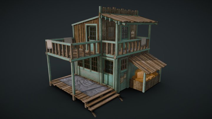 Beach House 3D Model