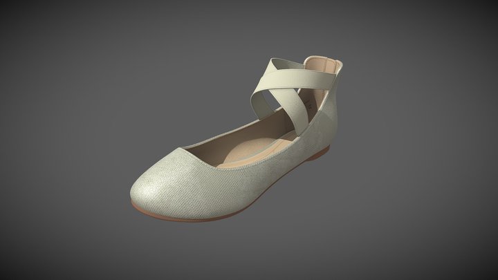 Flats Shoes 3D Model