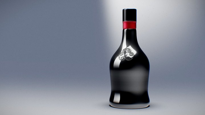 Liqueur Bottle 3D Model