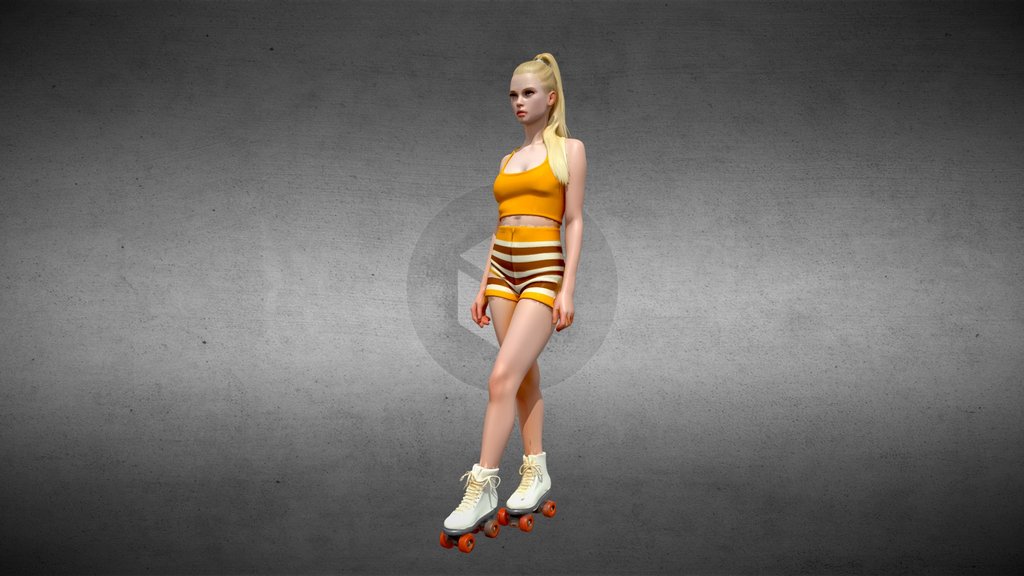 girl on roller skates II