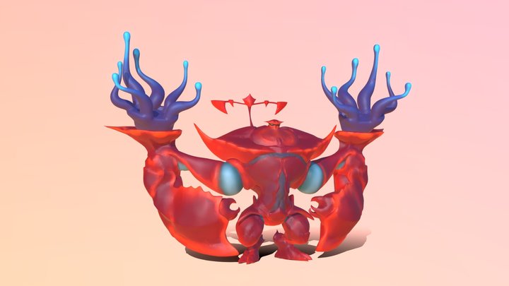 CrabMan Concept Sculpt 3D Model
