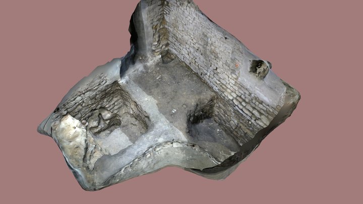 Vue des recherches sur la tour Boucarde, Mâcon 3D Model