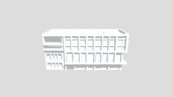 Modern Office Building 3D Model