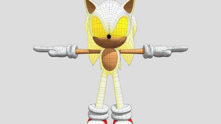 Sonic-the-hedgehog-rig-blender 3D Model