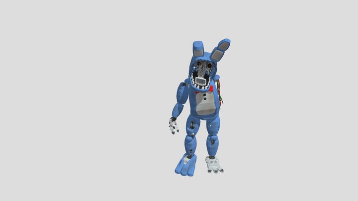 Withered Bonnie poorly made in Blockbench 3D Model