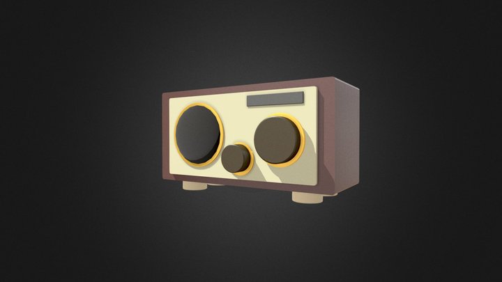 Vintage Radio 3D Model