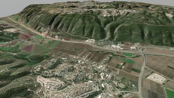 Mount Carmel – North Israel by Mediterranean Sea 3D Model
