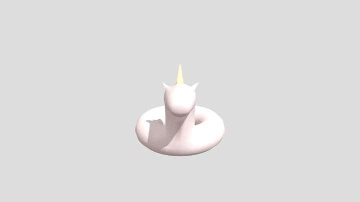 Unicorn Swim Ring 3D Model
