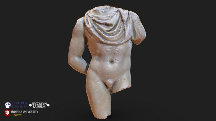 3D rendering of Torso of Young Boy