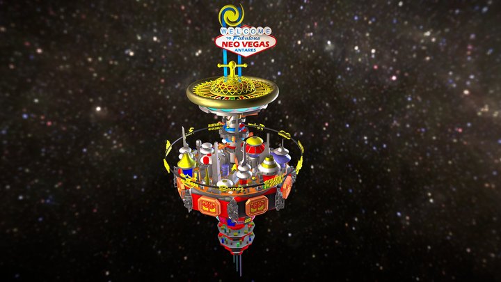 NEO VEGAS STATION (color) – Gratis 3D-model STL