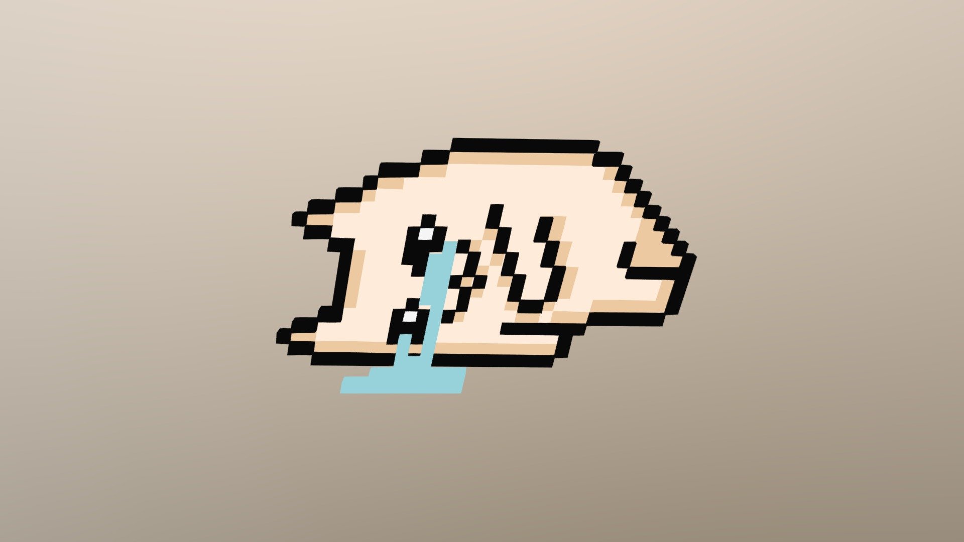 Crying cat pixel art - FlipAnim