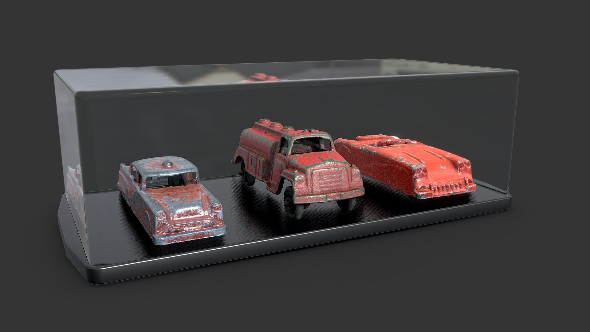 Antique Toy Car Display Bundle - Buy Royalty Free 3D model by