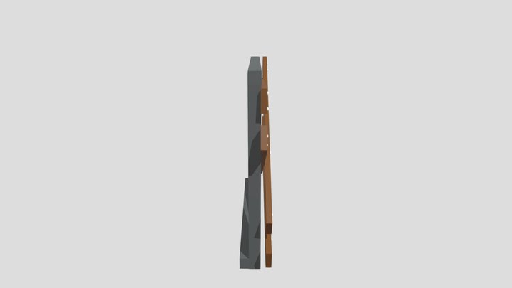 Boarded Window 3D Model