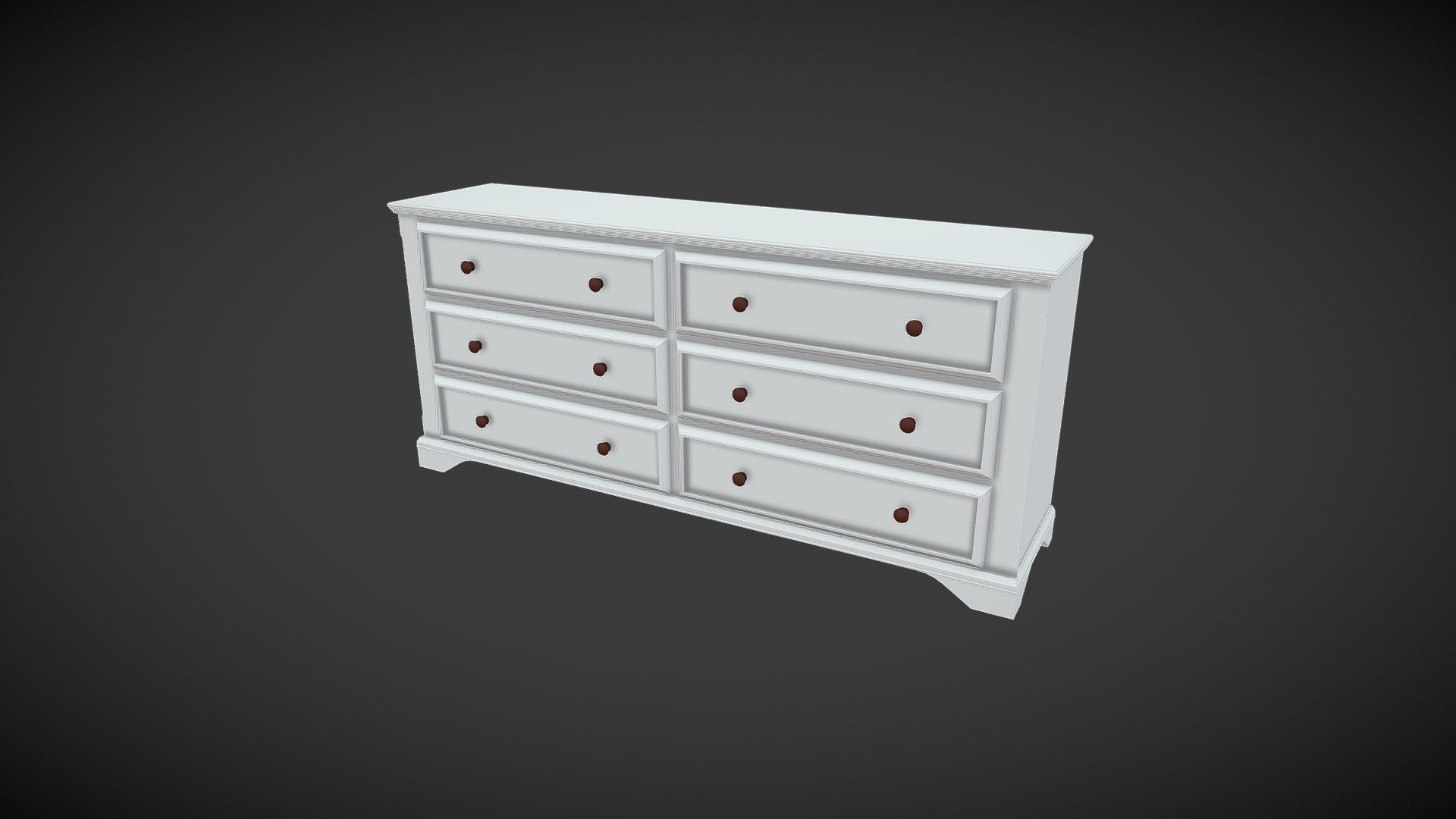 Sorelle - Portofino 6 Drawer Dresser — Sketchfab embed 3D viewer