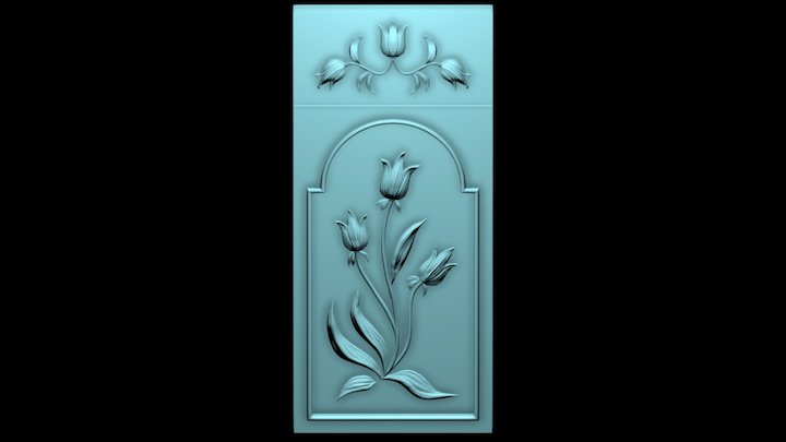 Tulipan Dekor 3D Model