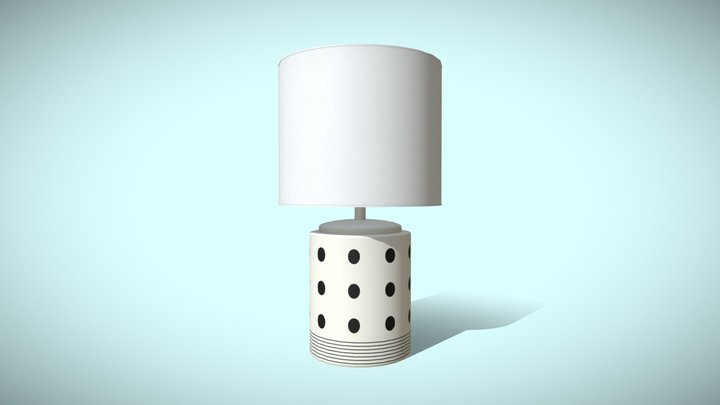 Table lamp polky dots 3D Model