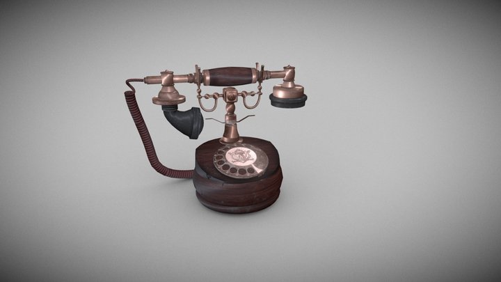 Retro-phone 3D Model
