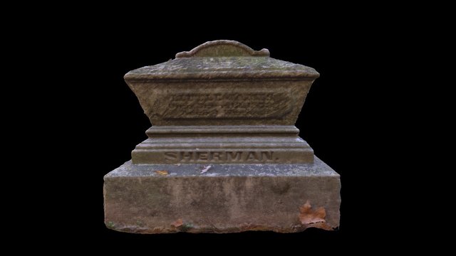 Sherman Gravestone from Oak Grove Cemetery 3D Model