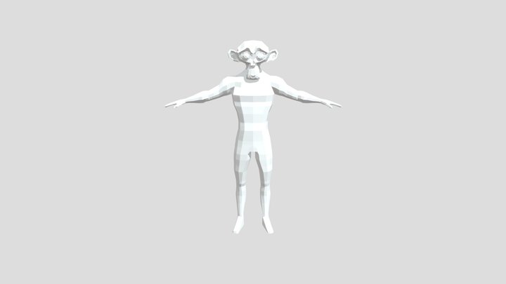 Human Scale but with Blender Monkey 3D Model