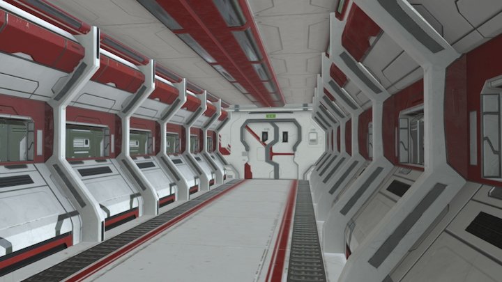 Spaceship 3D Model