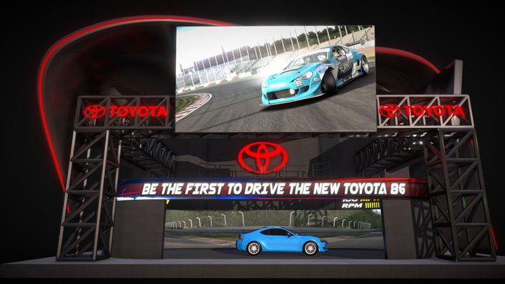 Racing simulator concept 3D Model