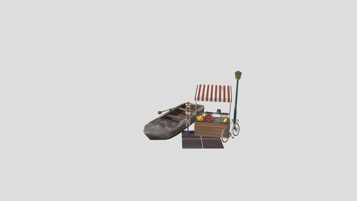 1DAE10 Tarnover Vitaly 5 Props Scene 3D Model