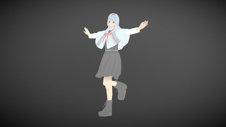 CHIGIRI～藍墨ノ庭～【サラ】 3D Model