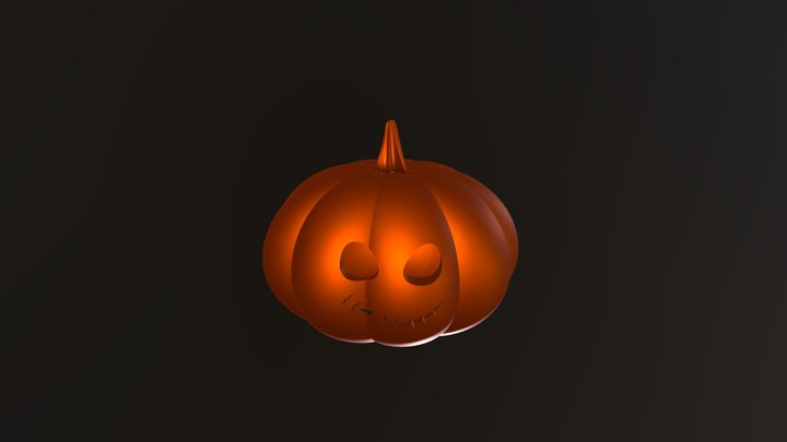 Pumpkin Helmet 3D Model