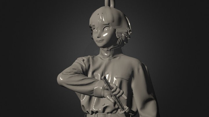 Zenitsu Chain-Pendant 3D Model