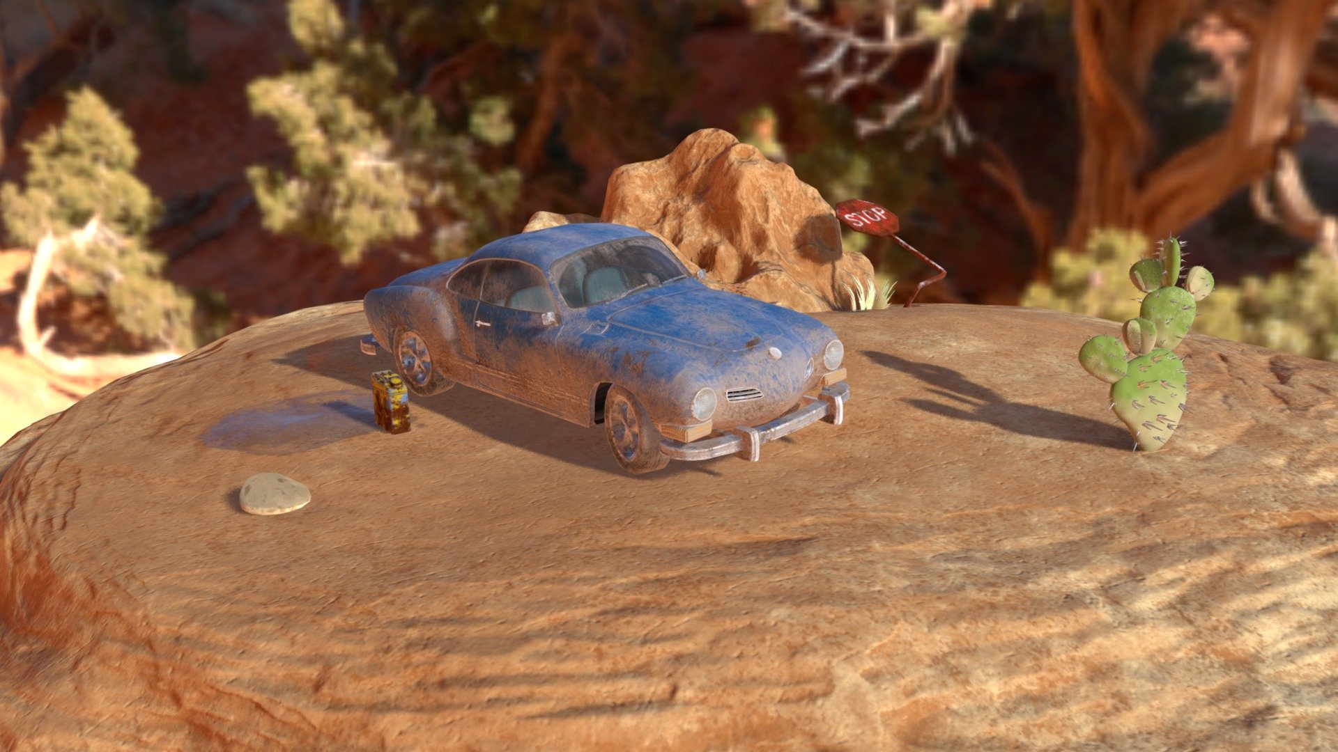 Rusted Dirty Karmann Ghia