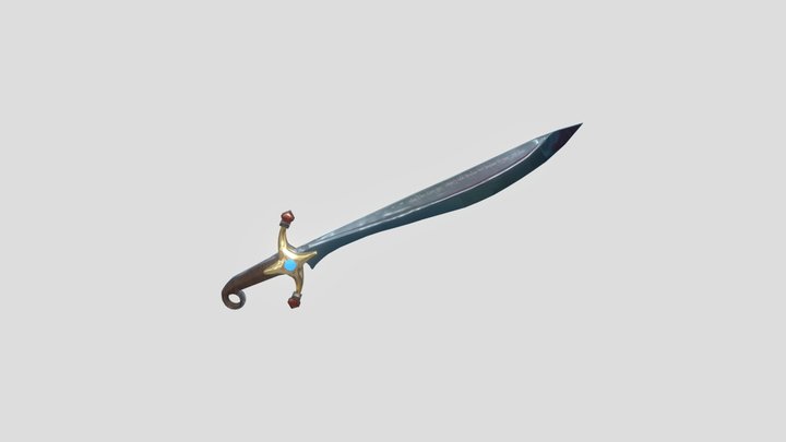 Scimitar of the Elementals 3D Model