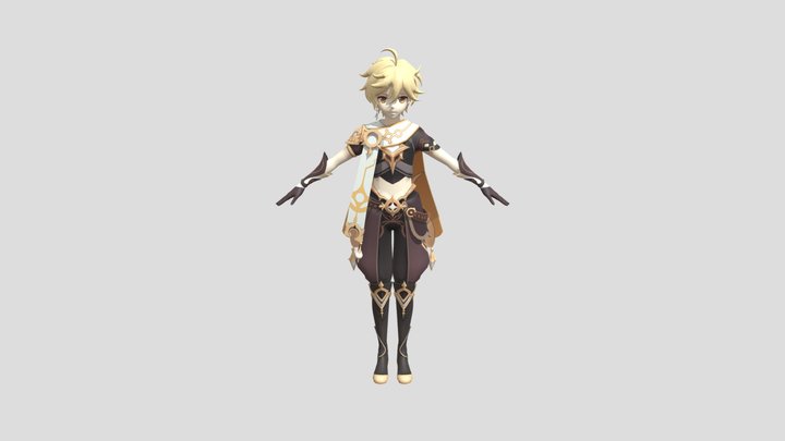 Aether - Traveler (Genshin Impact) 3D Model