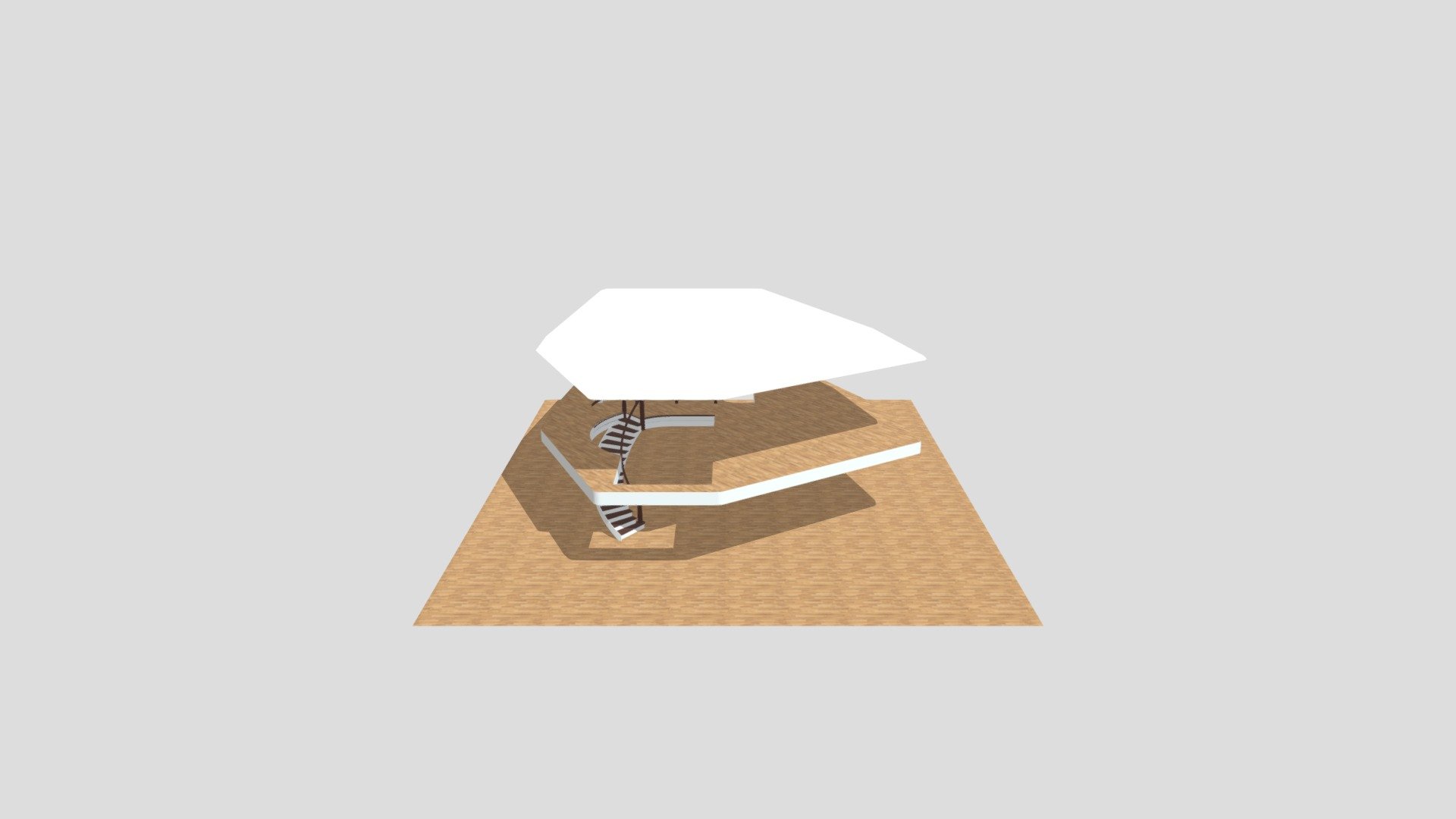 curved stair with balcony #4 2020 07 03