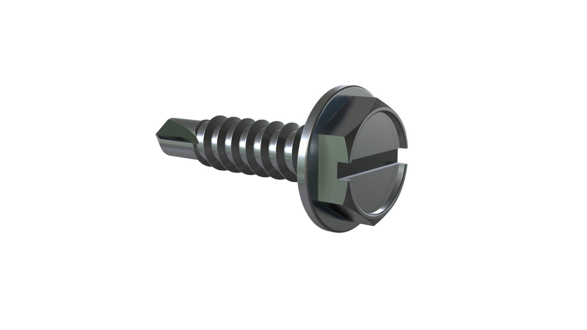 Slotted Washer Hex DIN7504 L 3D model by Lancaster Fastener (LancasterFastener) [e4d0326