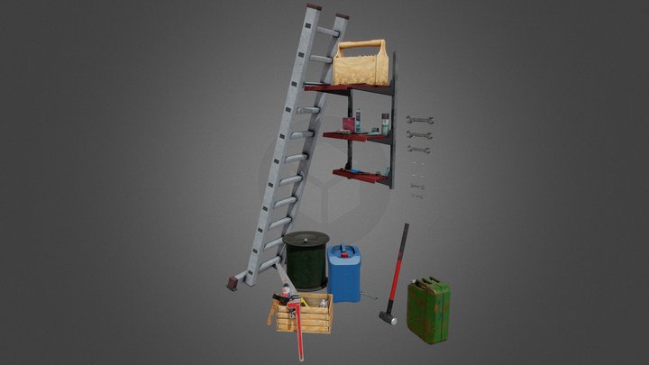 Garage Old 3D Model