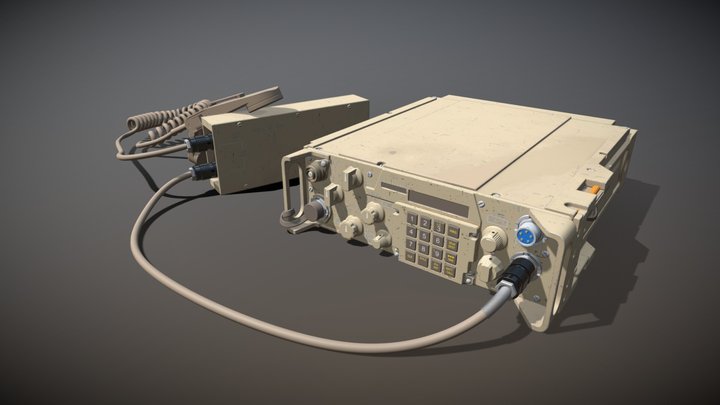 ELASTO PROXY Military Desert Radio Station 3D Model