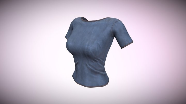 Women's T-shirt 3D Model