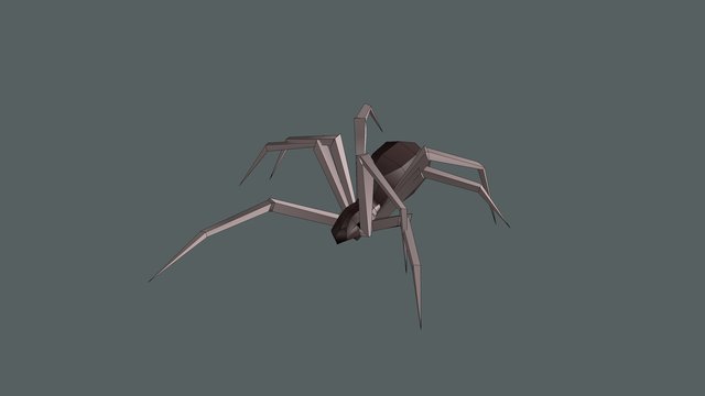 Low Poly Spider - Walk Cycle 3D Model