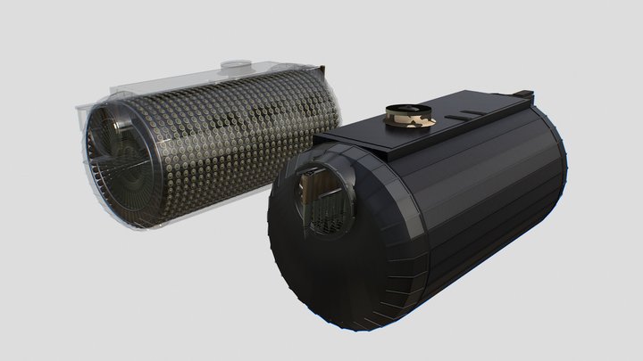 Gau-8 Ammo Drums 3D Model