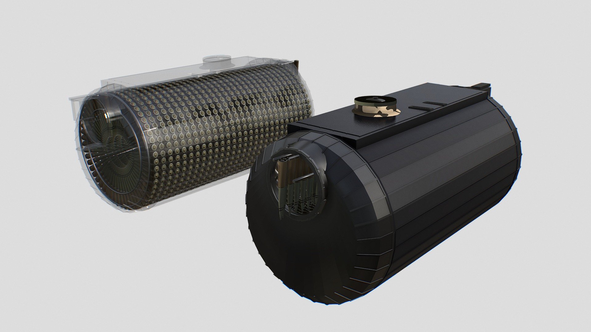 Gau-8 Ammo Drums - Download Free 3D model by Daniel Skomorovsky ...